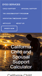 Mobile Screenshot of childsupportca.com